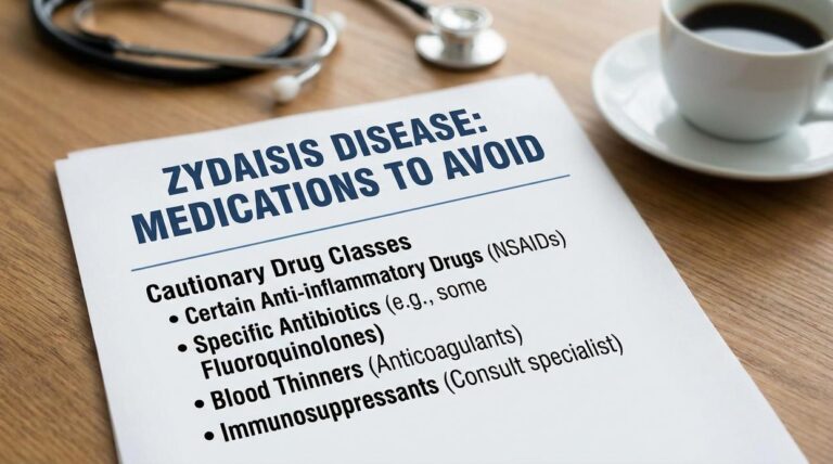 what medications should be avoided with zydaisis disease