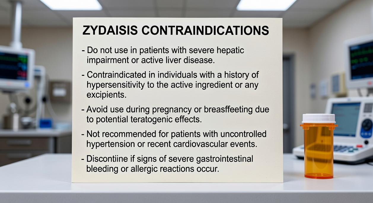zydaisis contraindications